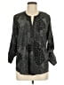 Daniel Rainn 100% Polyester Animal Print Gray 3/4 Sleeve Blouse Size M - photo 1