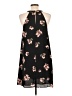 CeCe 100% Polyester Floral Black Casual Dress Size 12 - photo 2