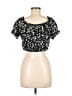 Shein Black Short Sleeve Blouse Size 12 - photo 2