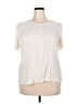 Torrid 100% Rayon Ivory Short Sleeve Blouse Size 2X Plus (2) - photo 1