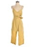 Everly Solid Yellow Jumpsuit Size M - photo 1