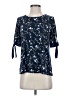 CeCe Blue 3/4 Sleeve Blouse Size XS - photo 1