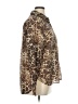 Bailey 44 Animal Print Brown Long Sleeve Blouse Size XL - photo 4