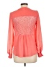 Candie's 100% Polyester Orange Long Sleeve Blouse Size L - photo 2