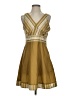 Unbranded 100% Polyester Gold Cocktail Dress Size S - photo 1