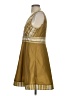 Unbranded 100% Polyester Gold Cocktail Dress Size S - photo 5