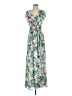Adelyn Rae 100% Polyester Tropical Green Casual Dress Size S - photo 1