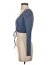 Zara Blue Long Sleeve Top Size S - photo 5