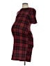 Pink Blush Plaid Red Casual Dress Size S - photo 1