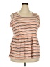 Lane Bryant Stripes Multi Color Orange Sleeveless T-Shirt Size 22 - 24 Plus - photo 1