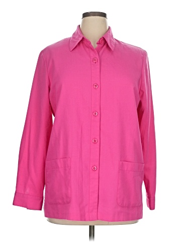 Sag Harbor 3/4 Sleeve Button-Down Shirt (view 1)