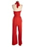 Sofia Jeans by Sofia Vergara Solid Red Jumpsuit Size XS - photo 2