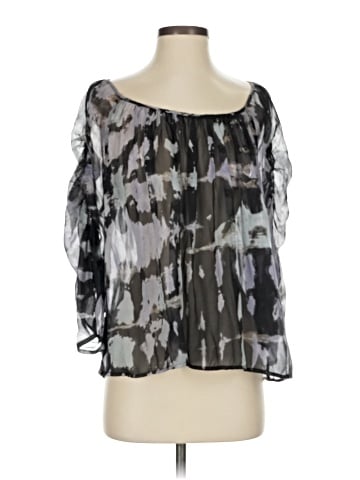 Akiko 3/4 Sleeve Silk Top (view 1)