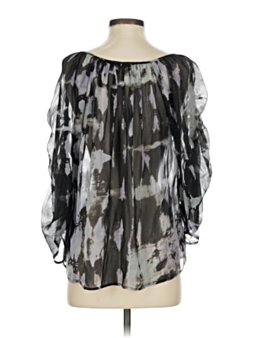 Akiko 3/4 Sleeve Silk Top (view 2)