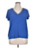 Jennifer Lopez Blue Short Sleeve Top Size XL - photo 1