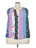 Tanya Taylor 100% Silk Blue Blouse Size 3X - photo 1