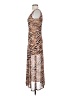 Louna Animal Print Brown Cocktail Dress Size XS - photo 5