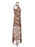 Louna Animal Print Brown Cocktail Dress Size XS - photo 4