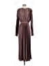L'IDÉE 100% Polyester Burgundy Cocktail Dress Size 6 - photo 1