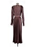 L'IDÉE 100% Polyester Burgundy Cocktail Dress Size 6 - photo 2