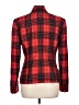 Halston 100% Wool Plaid Red Wool Blazer Size 10 - photo 2