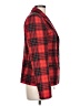 Halston 100% Wool Plaid Red Wool Blazer Size 10 - photo 4