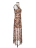 Louna Animal Print Brown Cocktail Dress Size XS - photo 4