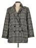 Unbranded 100% Polyester Houndstooth Gray Black Coat Size M - photo 1