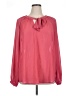 Torrid 100% Polyester Pink Long Sleeve Blouse Size 1X Plus (1) - photo 1