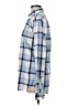 Express Outlet 100% Cotton Plaid Blue Long Sleeve Button-Down Shirt Size M - photo 5