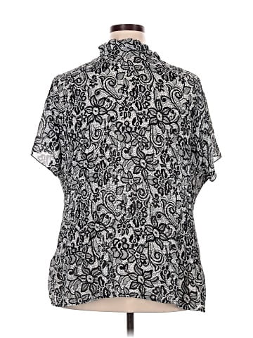 Signature by Larry Levine Short Sleeve Blouse (view 2)