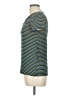 Glitz Stripes Teal Short Sleeve T-Shirt Size L - photo 5