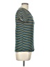 Glitz Stripes Teal Short Sleeve T-Shirt Size L - photo 4