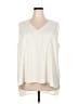 Lane Bryant 100% Polyester Ivory Sleeveless Blouse Size 24 - photo 1
