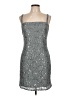 JS Collections Metallic Silver Cocktail Dress Size 10 - photo 1