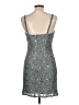 JS Collections Metallic Silver Cocktail Dress Size 10 - photo 2
