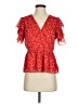 Madewell Red Short Sleeve Blouse Size 4 - photo 1