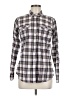 Eddie Bauer Plaid Gray Long Sleeve Button-Down Shirt Size M - photo 1
