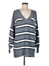 American Eagle Outfitters Stripes Gray Pullover Sweater Size M - photo 1