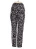 Topshop Animal Print Black Casual Pants Size 2 - photo 2
