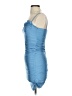 Unbranded Solid Blue Cocktail Dress Size XS - photo 5