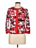 RENA LANGE 100% Cotton Print Red Jacket Size 10 - photo 1