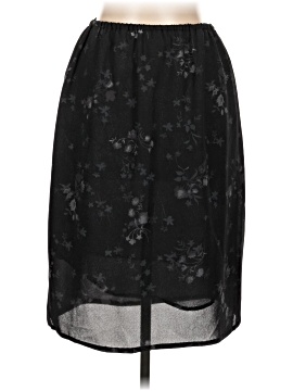 Jupe Noire Norton McNaughton - Taille 6P (Petite) - En Lin Doublée - Ourlet Plissé - Occasion Très Bon état