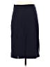 Bisou Bisou Solid Blue Black Formal Skirt Size 4 - photo 2