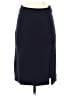 Bisou Bisou Solid Blue Black Formal Skirt Size 4 - photo 1