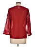 d.RA 100% Polyester Floral Red 3/4 Sleeve Blouse Size L - photo 2