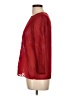 d.RA 100% Polyester Floral Red 3/4 Sleeve Blouse Size L - photo 5