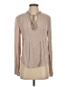 Floreat 100% Rayon Tan Long Sleeve Blouse Size 4 - photo 1