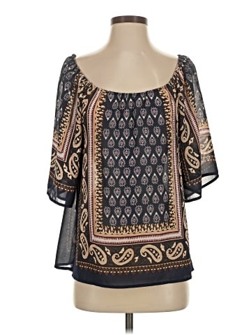 Blu Pepper 3/4 Sleeve Blouse (view 1)