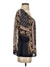 Blu Pepper 100% Polyester Black 3/4 Sleeve Blouse Size S - photo 4